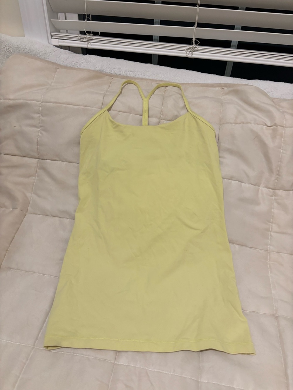 Lululemon Yellow Strappy Women's Tank Top